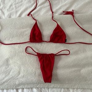 Indah red string bikini
